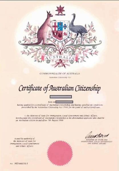 از سرگیری ثبت نام سیتزن شیب استرالیا